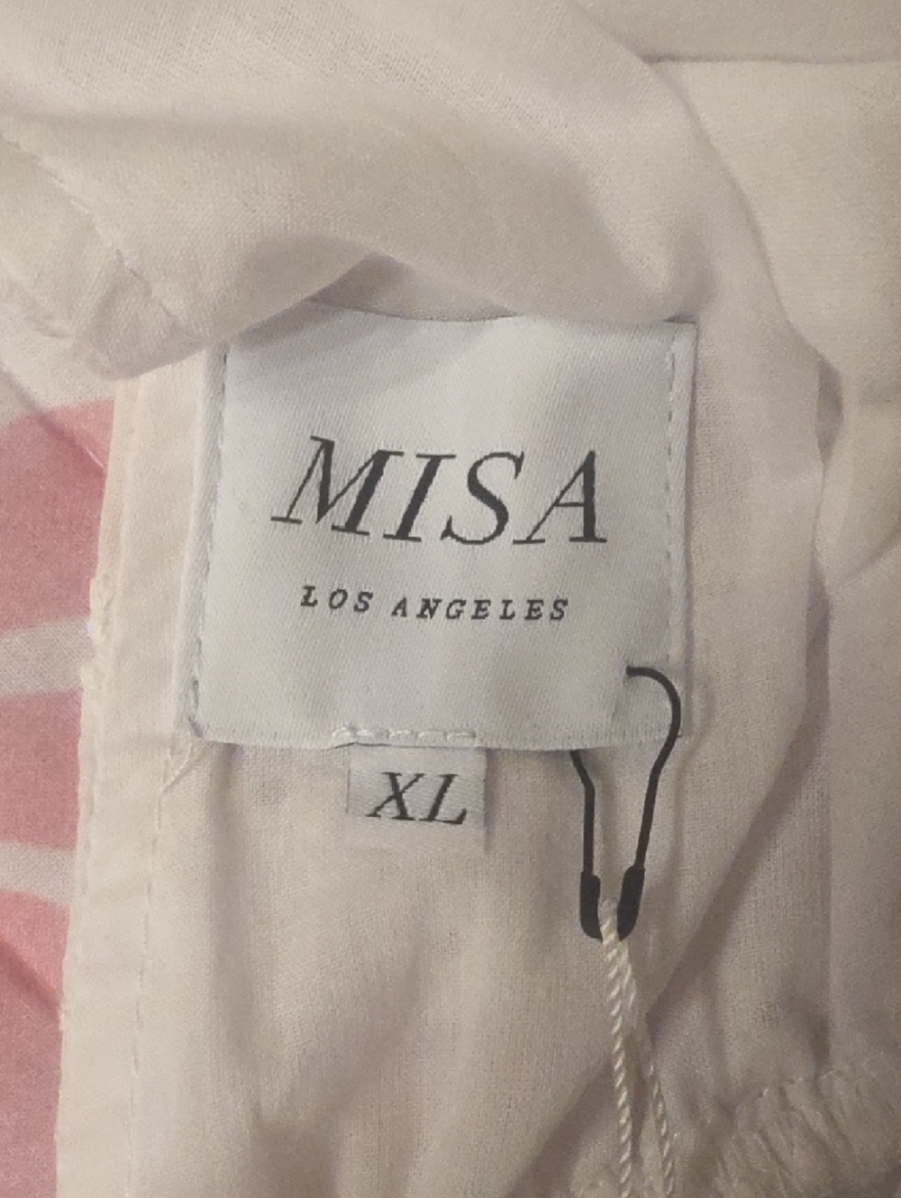 Misa Los Angeles Ksenia Cotton Eyelet Asymmetrical Maxi Dress Size XL - Picture 2 of 16